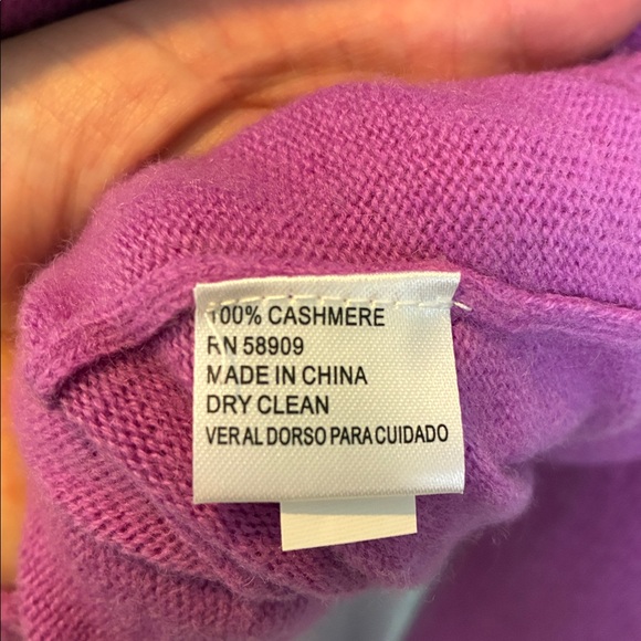 Alex Marie 100% Cashmere Cardigan Sweater Pink L Office Layering Closet Staple - Picture 13 of 16